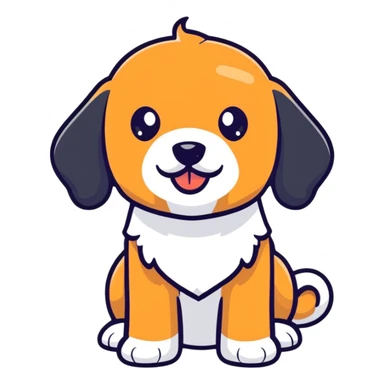 Cavapoo with nose piercing sticker