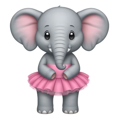 Elephant wearing tutu  sticker