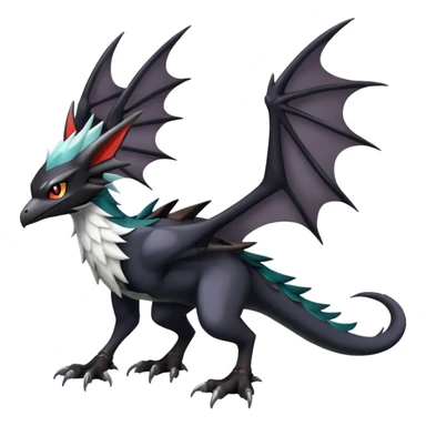 Shiny Dark Nargacuga-Silvally-Noivern-Hybrid (Full body) sticker