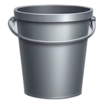 A very sad wastebucket  sticker