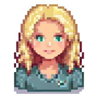 a beauty blonde woman sticker