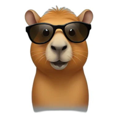 capibara with sunglasses sticker