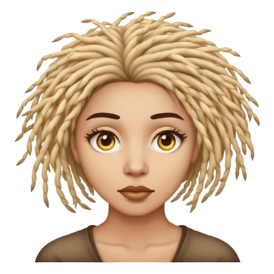 Woman with barred eyes and tumbleweed flying past her sticker