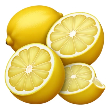 lemon fruit, simple and bright sticker