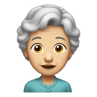 Grand mère triste sticker