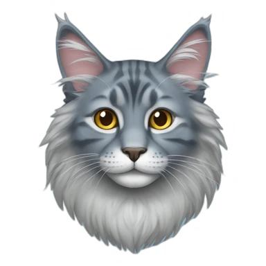 Blue mainecoon sticker