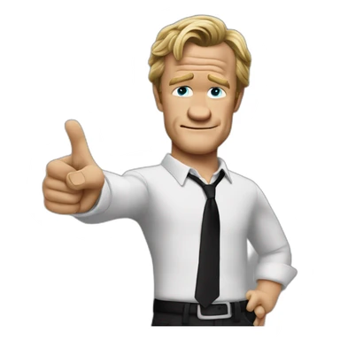 barney stinson pointing fingers toward camera sticker