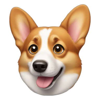 A corgi very surprised sticker