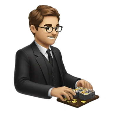 Lawyer playing magic the gathering sticker
