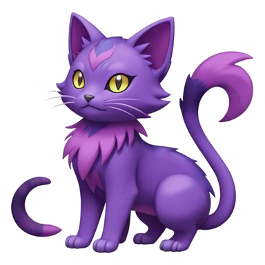 Purrloin-Delcatty-Pokémon-Fakémon-hybrid-creature (full body) sticker