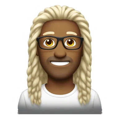 Mullet hairstyle  Brille  sticker