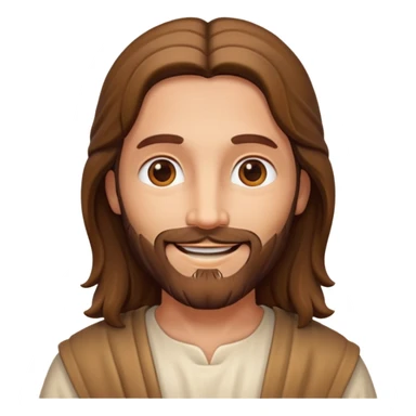 a picture of Jesus smiling sticker