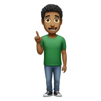 Italian millennial doing stand up comedy sticker