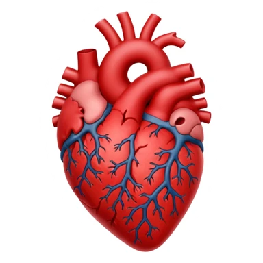 Split this emoji in half: 🫀 sticker