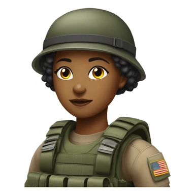Soldier girl  sticker