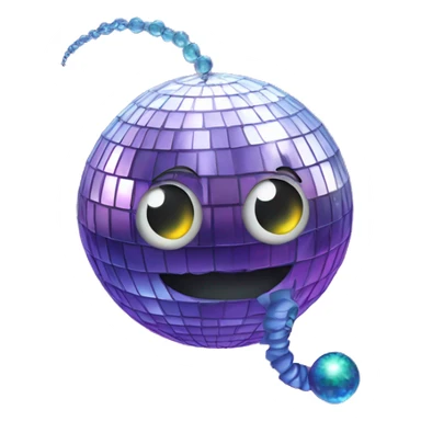 worm dancing under disco ball sticker