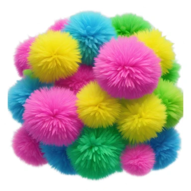 Pom poms sticker