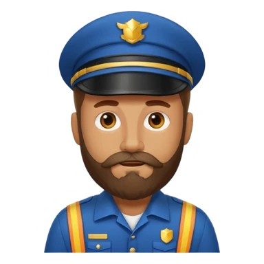 bearded courier sticker