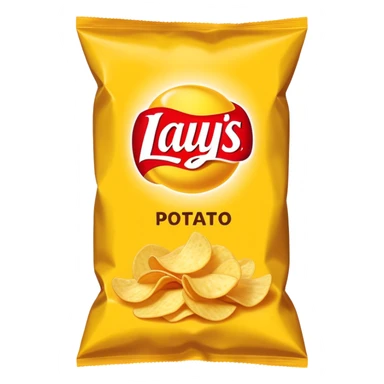 snack Lay's packaging sticker