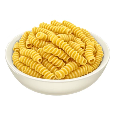 fusilli pasta bowl, just pasta, no other items sticker