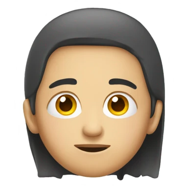 a person looking out the corner of their eyes to the side sticker