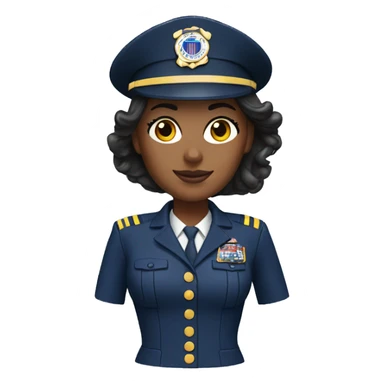 Coast guard woman sticker