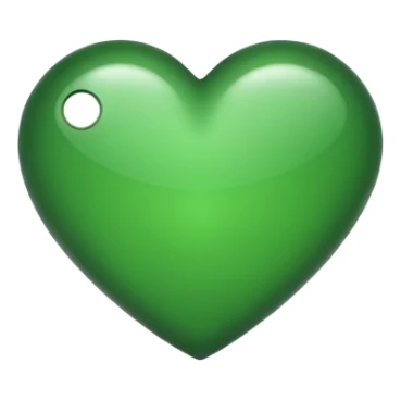 Dunkel grünes herz  sticker