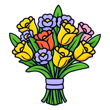 Bouquet sticker