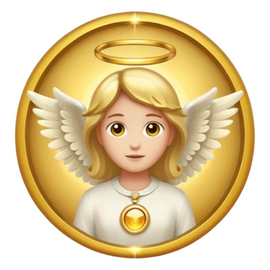 Just a simply Angel circle (without a figure in it) sticker