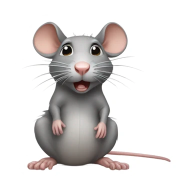 rat very stressed sticker