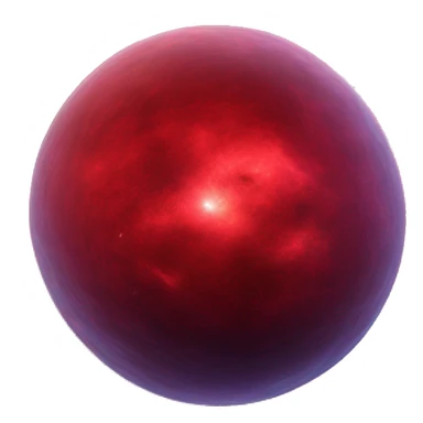 red 3D highly detailed realistic nebula in cosmic outer space, depth of field, png cutout sticker