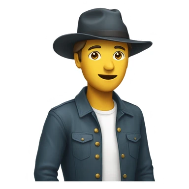 Pleure avec chapeau  sticker