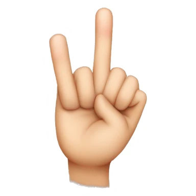 Middle finger emoji but with face sticker