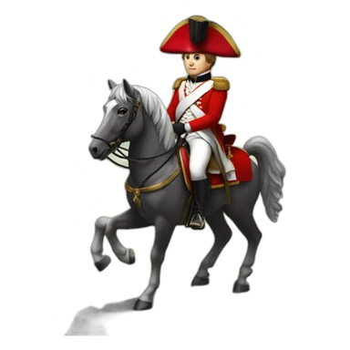 napoleon on his horse sticker