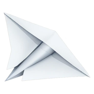 paper airplane sticker