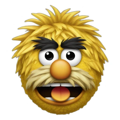 angry muppet sticker