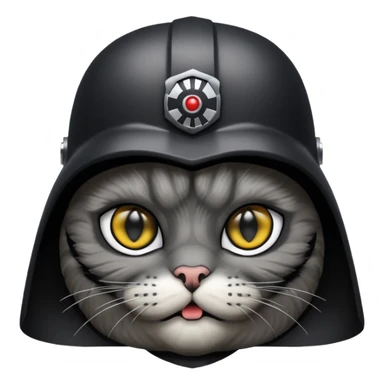 Darth Vader cat sticker