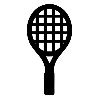 A tennis racket sticker