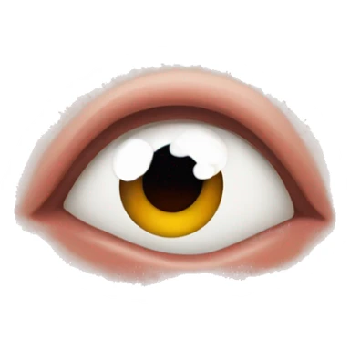 uva con ojos de corazon sticker