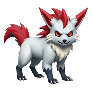 Zoroark-Zangoose-Fakémon-hybrid-creature (full body)  sticker