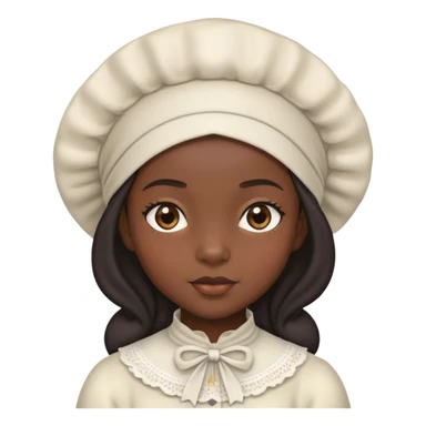 Black girl with bonnet  sticker