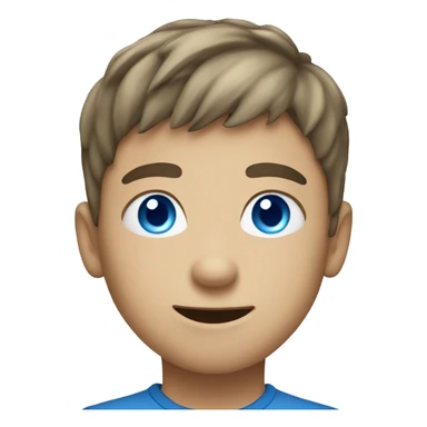 Boy with blue eyes playing videos games sticker