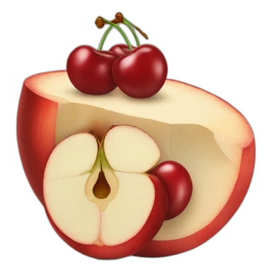cross section of a cherry sticker
