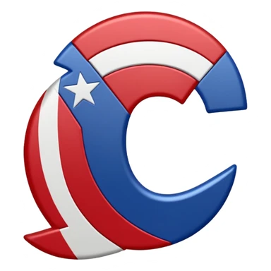 C USA LOGO sticker