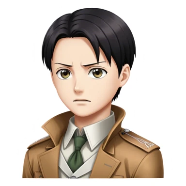 Levi ackerman from attack on titan sticker