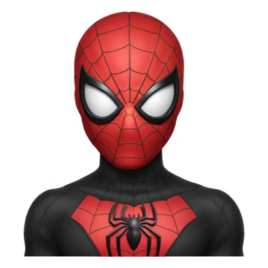 Full Black colored  suit spider man sticker