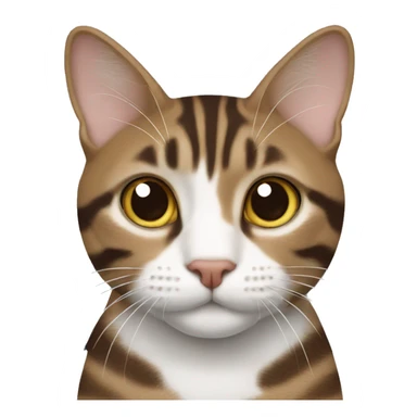 Brown and white tabby sticker
