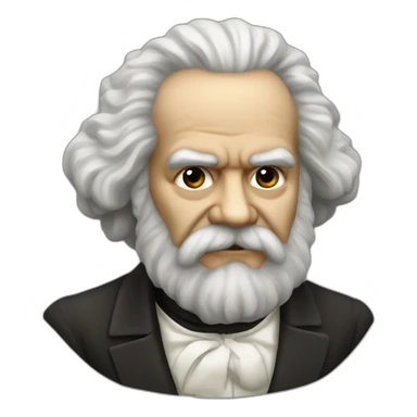 Karl Marx bug naturals sticker
