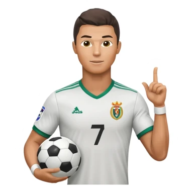 Cristiano Ronaldo iconic footballer portrait sticker