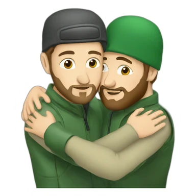 russian hugs chechen sticker